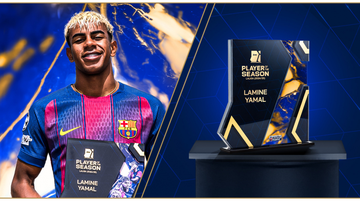 Lamine Yamal është e lumtur për çmimin “Lojtar i sezonit” nga tregu i transferimit Lamine Yamal është e lumtur për çmimin “Lojtar i sezonit” nga tregu i transferimit