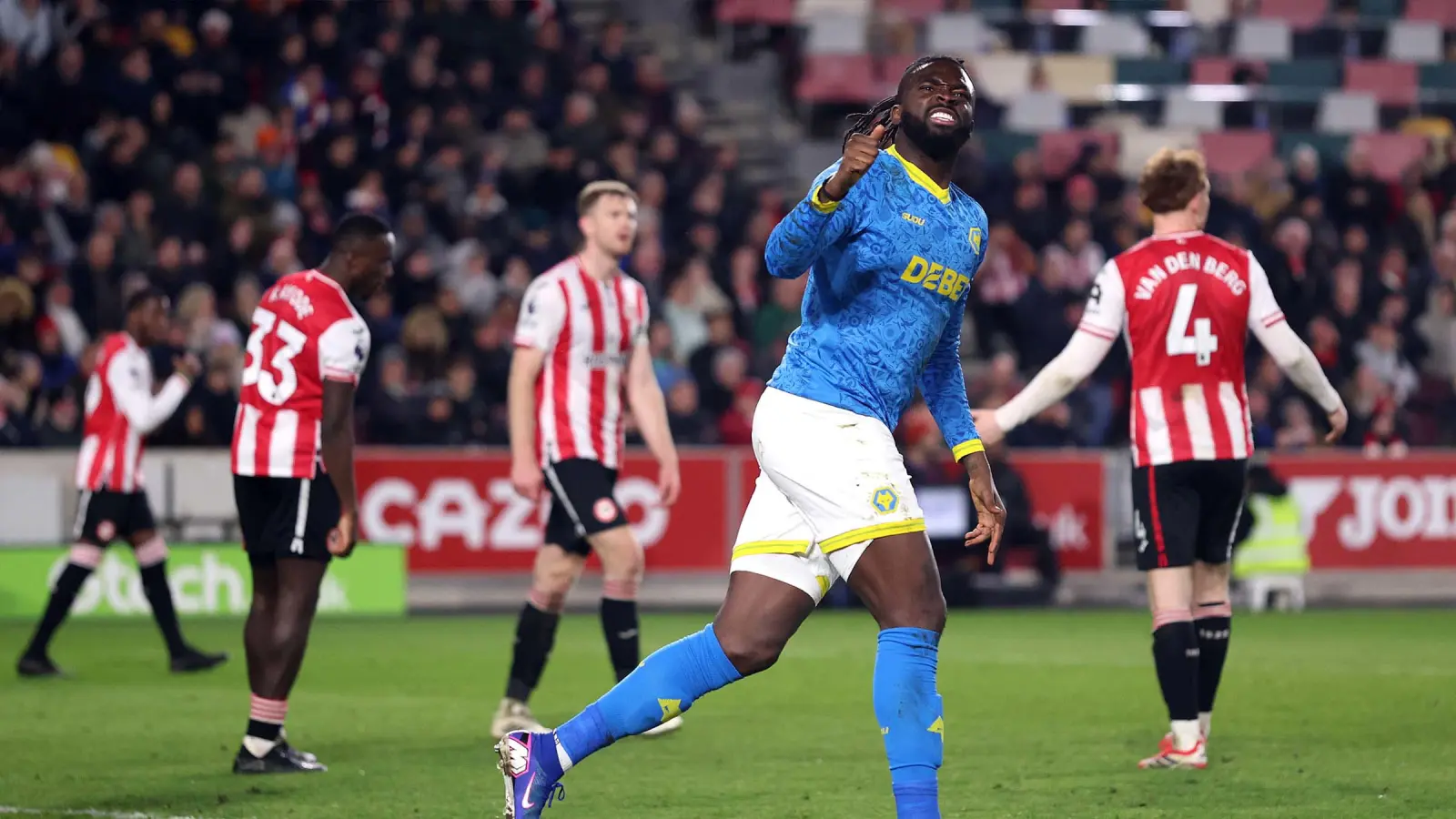Wolverhampton merr një pikë ndaj Brentford pas dy golave