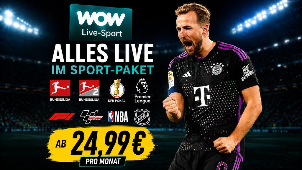 Marrëveshja WOW: Bundesliga, Premier League dhe Formula 1 nga 24,99 €