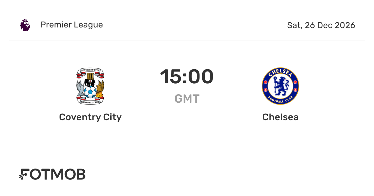 Coventry vs Chelsea – rezultate të drejtpërdrejta, formacione të pritshme dhe statistika H2H